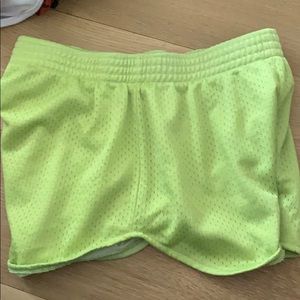 Yellow/ green sports shorts